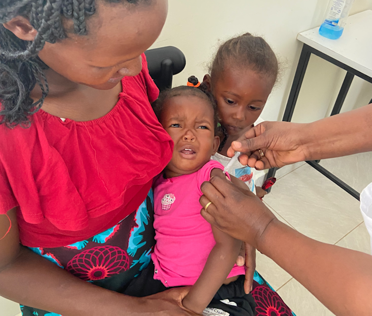 Fundación Pablo Horstmann administramos la primera vacuna contra la malaria a los niños de webuye